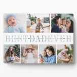 Best Dad Ever | 7 Photo Father's Day Collage Plaque