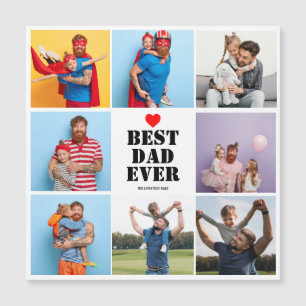 Best Dad Ever 8 Photo Collage Father's day Gift 