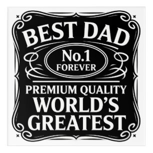 Best Dad Ever Acrylic Print