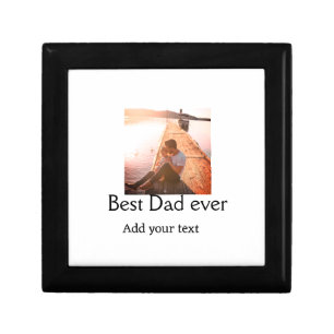 Best dad ever add name image fathers day text mess gift box