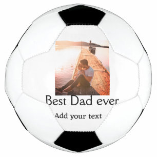 Best dad ever add name image fathers day text mess soccer ball