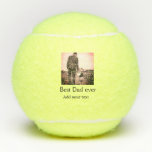Best dad ever add name image fathers day text mess tennis balls<br><div class="desc">design</div>