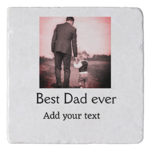 Best dad ever add name image fathers day text mess trivet
