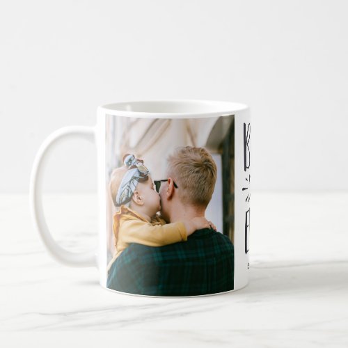 Best Dad Ever Add Year Custom 2 Photo Fathers Day Coffee Mug