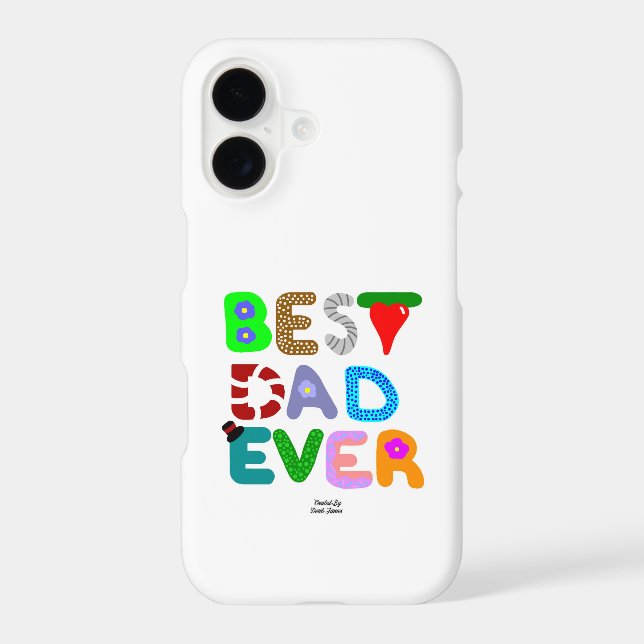 Best Dad Ever Apple iPhone Case (Back)