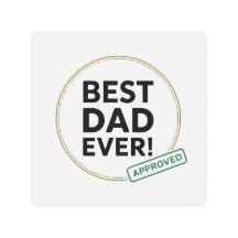 Best Dad Ever, Approved text design