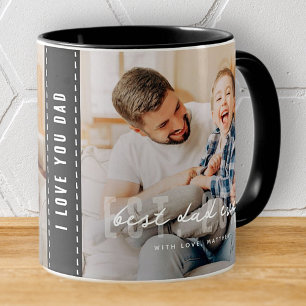 Best Dad Ever Athletic Modern Photo Father's Day Mug