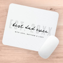 Best Dad Ever Athletic Modern Preppy Father's Day Mouse Pad