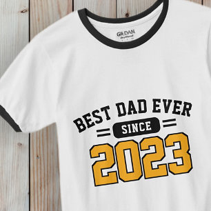 Best Dad Ever Athletic Modern Preppy Father's Day T-Shirt