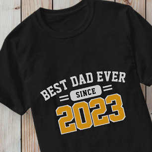 Best Dad Ever Athletic Modern Preppy Father's Day T-Shirt