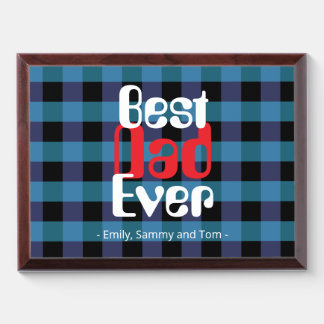 BEST DAD EVER AWARD PLAQUE