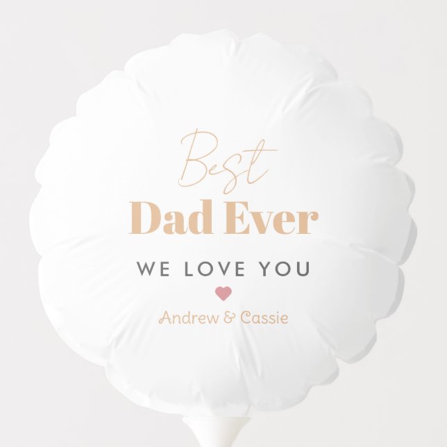 Best dad ever balloon (Back)