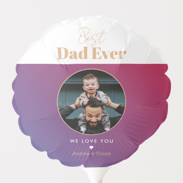 Best dad ever balloon (Front)