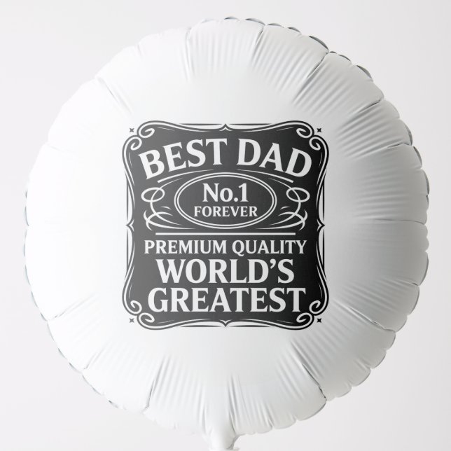 Best Dad Ever Balloon (Front)