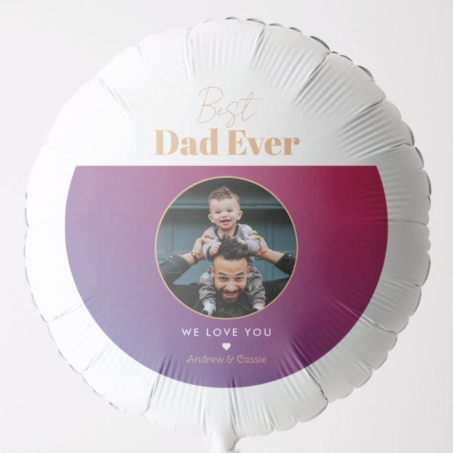 Best dad ever balloon (Front)