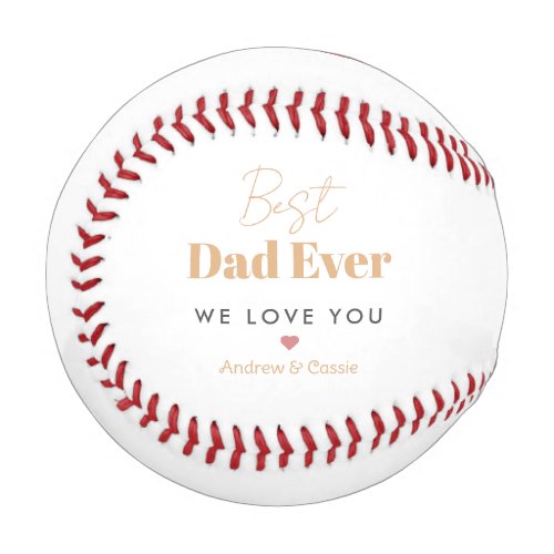 Best dad ever baseball