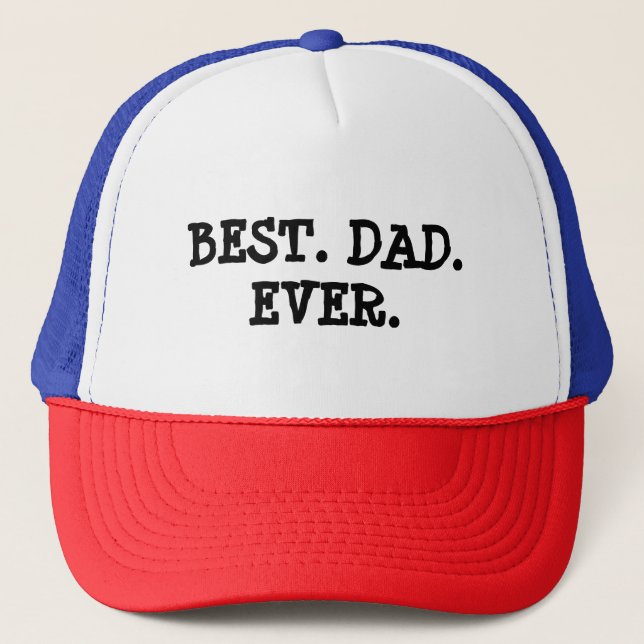Best Dad Ever Baseball Cap (Front)