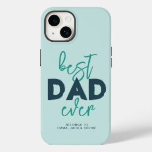 Best Dad Ever Belongs To Kids Names Custom Case-Mate iPhone 14 Case