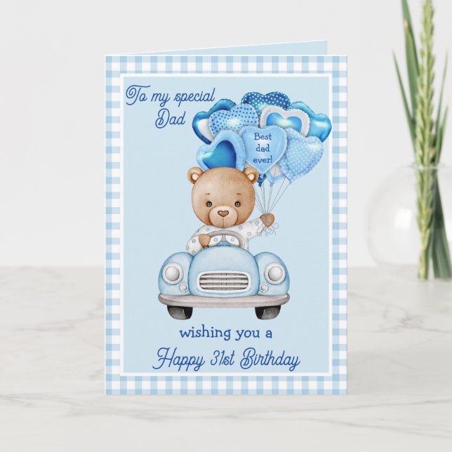 Best Dad Ever Birthday Greeting Card (Front)