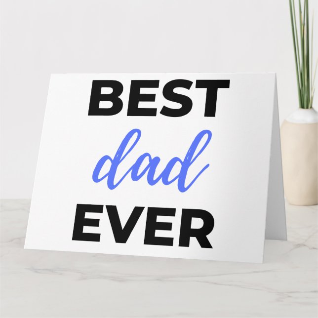 Best Dad Ever Black Card (Front)