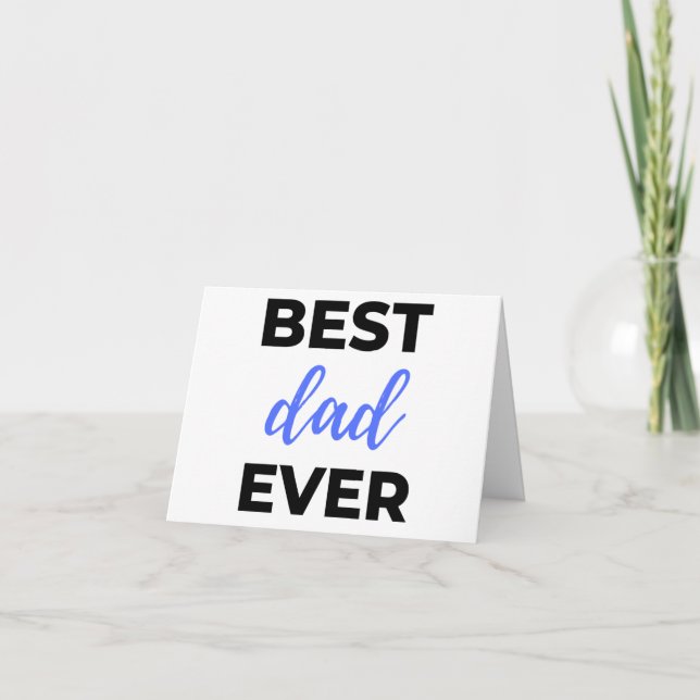 Best Dad Ever Black Card (Front)