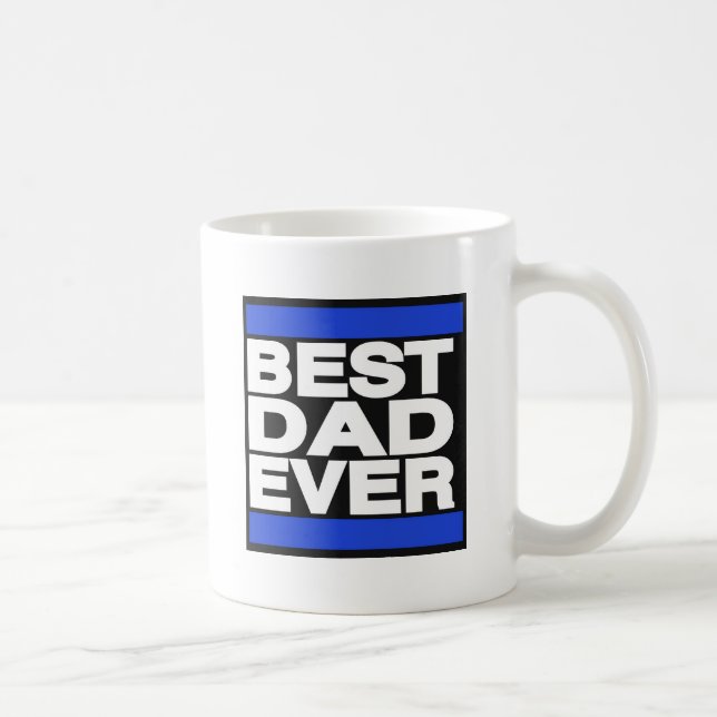 Best Dad Ever Blue Coffee Mug (Right)