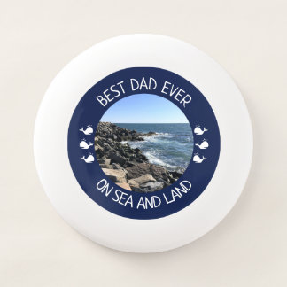 Best Dad Ever Blue Ocean Photo Wham-O Frisbee
