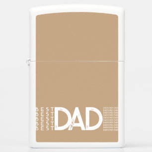 Best Dad Ever Bold Typography Zippo Lighter