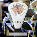 BEST DAD EVER BY PAR Photo Monogram Golf Head Cover<br><div class="desc">Create your own personalized, custom photo golf head cover for the special golf-enthusiast father with the editable funny golf saying BEST DAD EVER BY PAR and personalized with his monogram and one picture. CHANGES: Change the text font style, color, size and placement or circle frame and dot colors in EDIT--the...</div>