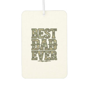 Best Dad Ever Camo Vintage Engraving Design_1 Air Freshener