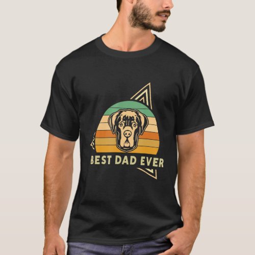Best Dad Ever Cane Corso Dog Dad Italian Mastiff T_Shirt