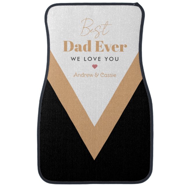 Best dad ever car floor mat (Front)