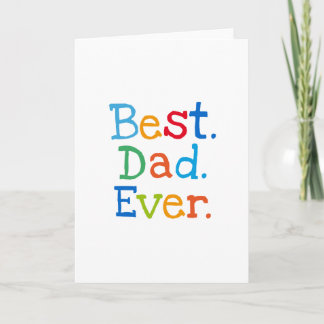Best dad ever card