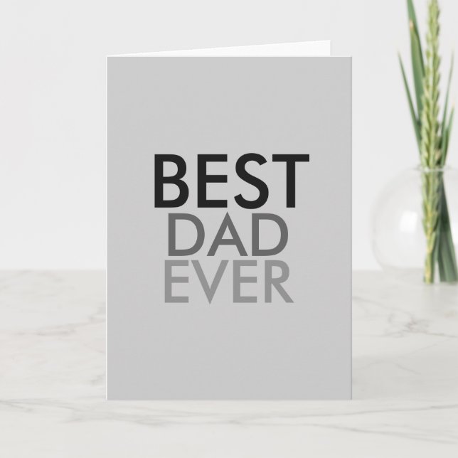 Best Dad Ever Card (Front)