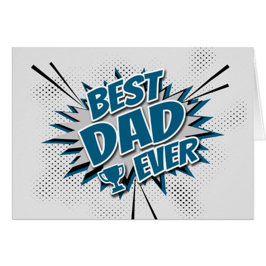 Best Dad Ever Cards (Front Horizontal)