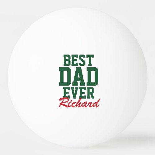 Best Dad Ever Christmas Photo Ping Pong Balls