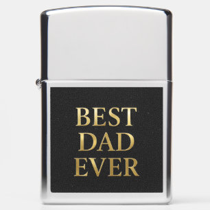 Best Dad Ever – Classic Chrome Design Zippo Lighter