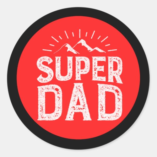 Best Dad Ever Classic Round Classic Round Sticker