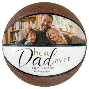 Best Dad Ever Cool Fathers Day Photo Keepsake Basketball