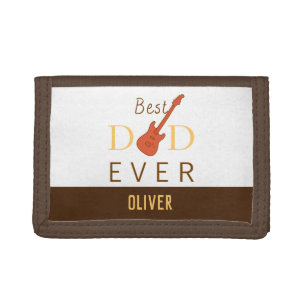 Best Dad Ever Cool Modern Fathers Day Trifold Wallet