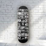 Best Dad Ever Cool Trendy Instagram Photo Collage Skateboard<br><div class="desc">Modern Instagram Photo Collage for the Best Dad Ever! Personalize with your custom family photos as well as message with names and make this the coolest Father's Day or Birthday gift ever! This design is black and white. For color version go here: https://www.zazzle.com/best_dad_ever_cool_trendy_instagram_photo_collage_skateboard-186830258857925000</div>