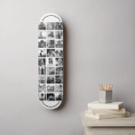 Best Dad Ever Cool Trendy Instagram Photo Collage Skateboard<br><div class="desc">Modern Instagram Photo Collage for the Best Dad Ever! Personalize with your custom family photos as well as message with names and make this the coolest Father's Day or Birthday gift ever! This design is black and white. For color version go here: https://www.zazzle.com/best_dad_ever_cool_trendy_instagram_photo_collage_skateboard-186830258857925000</div>