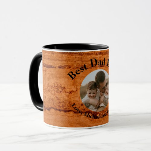 Best Dad ever Copper Canyon Granite amber gold  Mug