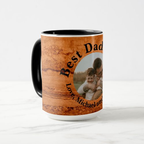 Best Dad Ever Copper Canyon Granite amber gold  Mug