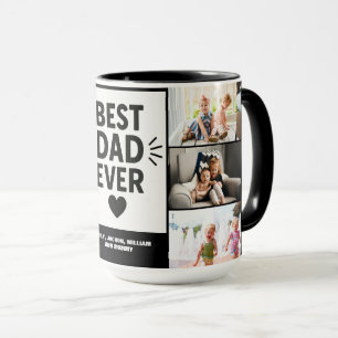 Best Dad Ever Custom 6 Photo Collage  Mug