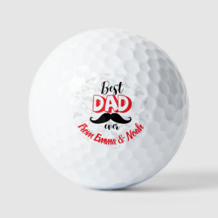 Best Dad Ever Custom Father's Day Gift Golf Balls