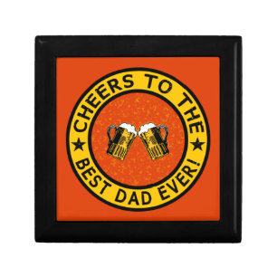 BEST DAD EVER custom gift / trinket / jewelry box