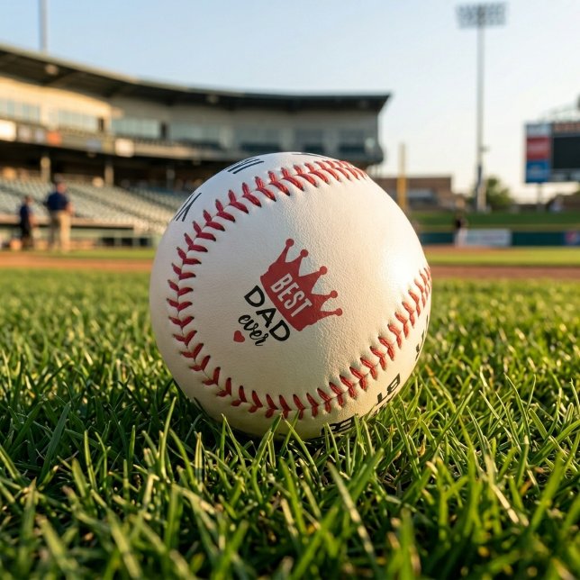 Best Dad Ever Custom Image Baseball (Creator Uploaded)