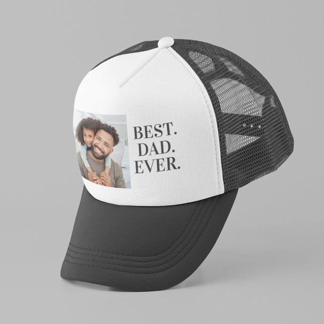 Best Dad Ever Custom Images Father's Day Trucker Hat (Creator Uploaded)