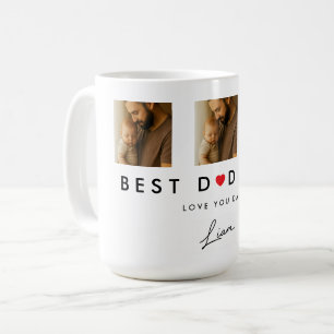 Best Dad Ever Custom Kid Signature Coffee Mug
